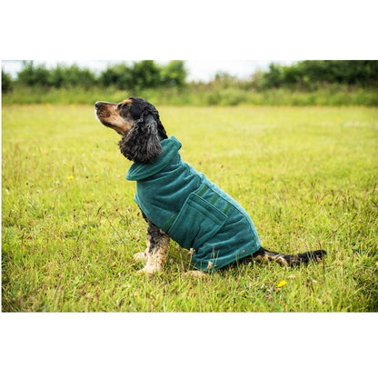 Mountain Paws Dog Robe Green