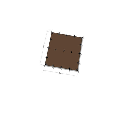 DD Hammocks Superlight Tarp - Coyote Brown