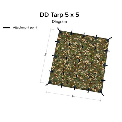 DD Hammocks Tarp 5 x 5 - MC