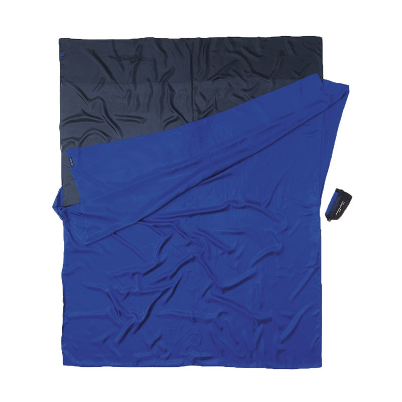 Cocoon 100% Silk Travel Sheet Double - Tuareg/Ultramarine Blue