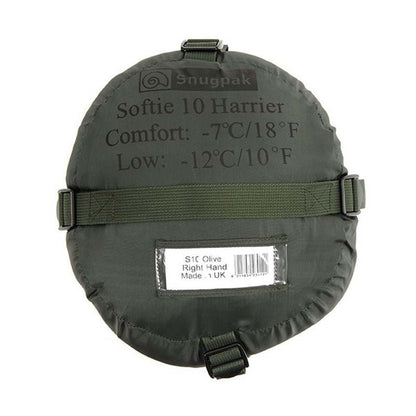Snugpak Softie 10 Harrier Olive Left Hand Zip