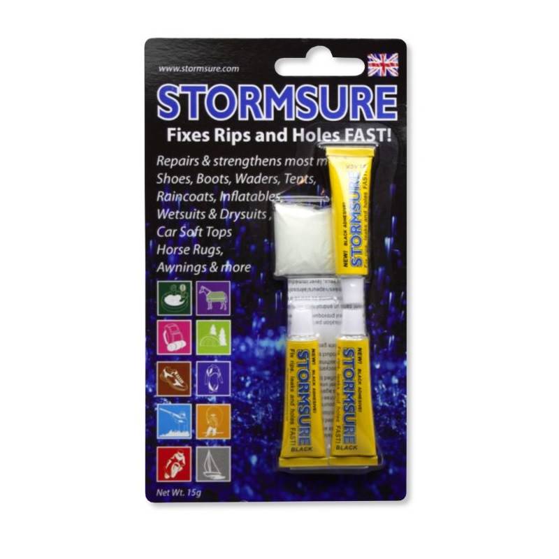 Stormsure Flexible Repair Adhesive 3 x 5g Tube Black