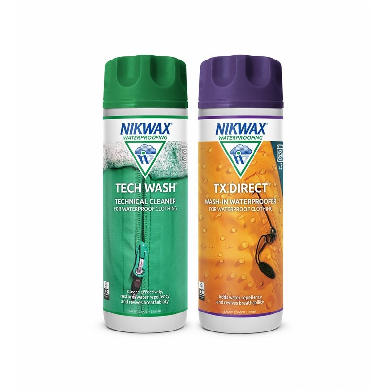 Nikwax TX Direct Wash In / Tech Wash 300ml Twin Pack
