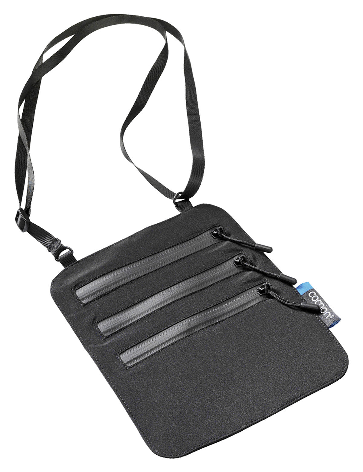 Cocoon Secret Neck Wallet Silk Black