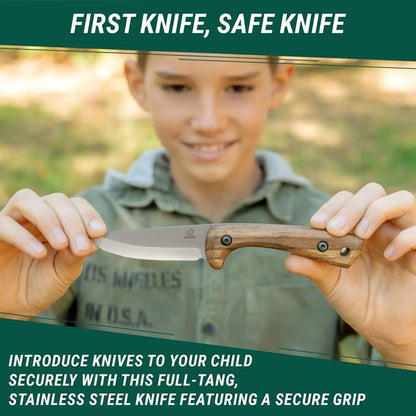 BeaverCraft BSHKID — Kids Bushcraft Knife
