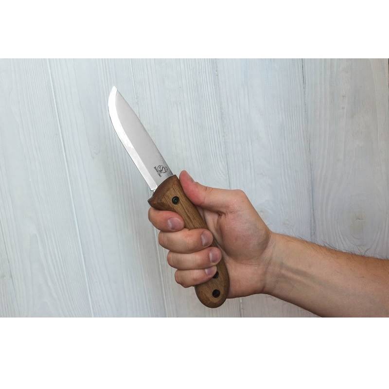 BeaverCraft BSH2 — Carbon Steel Bushcraft Knife Walnut Handle