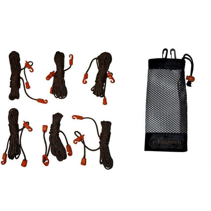 Bushmen Ultralight Tensioning Cords Black