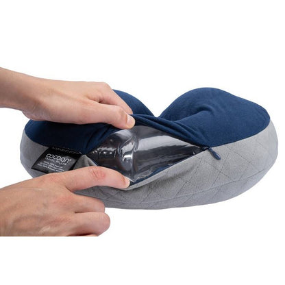 Cocoon Air Core pillow U- Shaped Neck Support - Wasabi/grey
