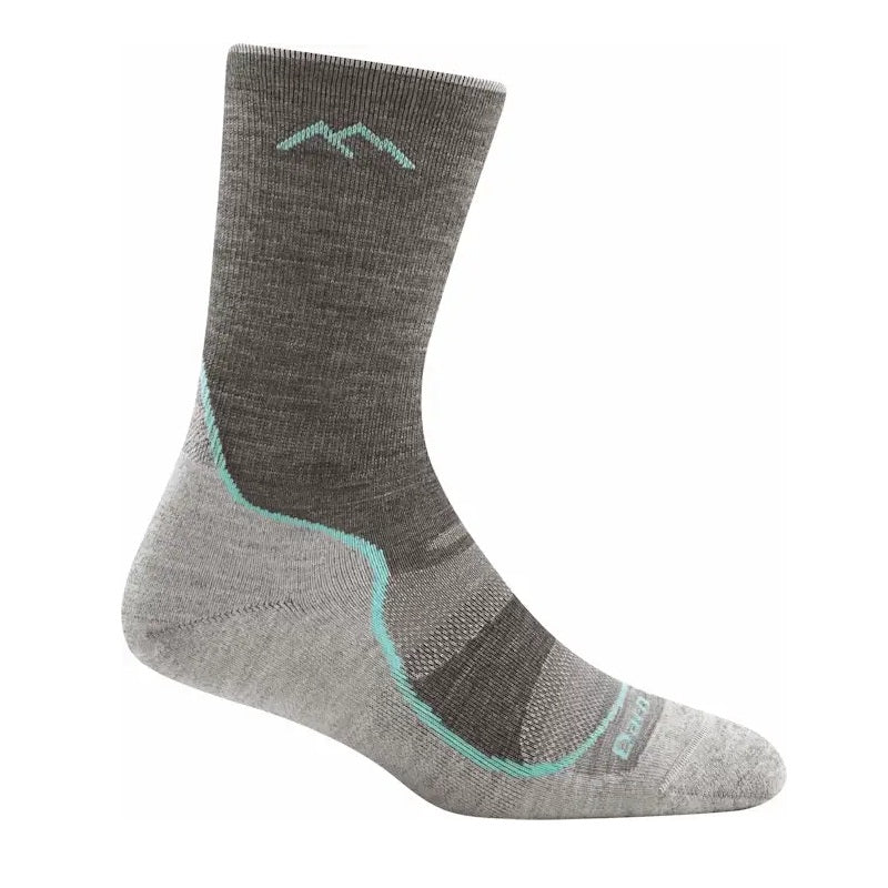 Darn Tough Womens Light Hiker Micro Crew Lightweight With Cushion Slate 1967