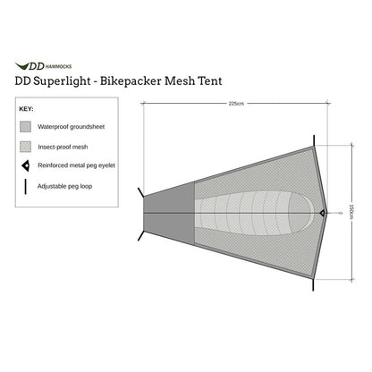 DD Hammocks Superlight Bikepacker Mesh Tent