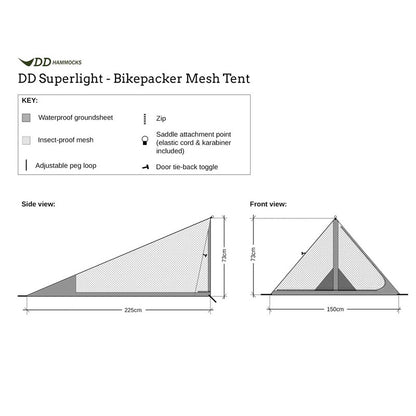 DD Hammocks Superlight Bikepacker Mesh Tent