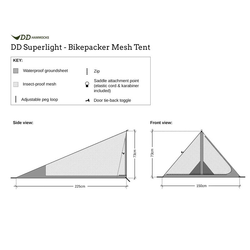 DD Hammocks Superlight Bikepacker Mesh Tent