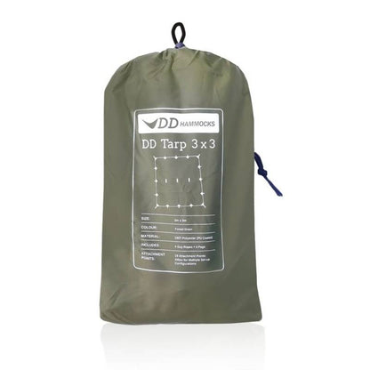 DD Hammocks Tarp 3x3 Forest Green