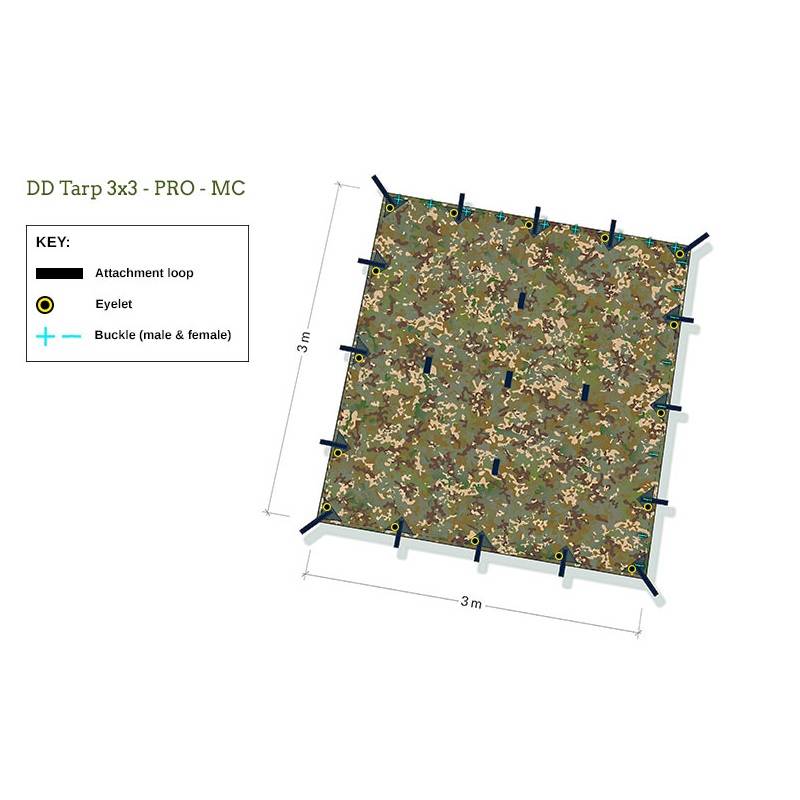 DD Hammocks Tarp Pro 3x3 MC