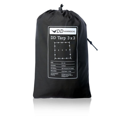 DD Hammocks Tarp 3x3 Jet Black