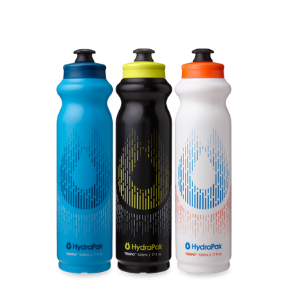 Hydrapak Tempo Bottle 3-Pack 525ml - Blue/White/Black