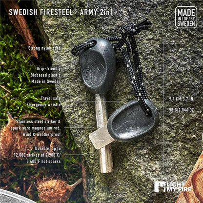 Light My Fire Swedish FireSteel Army 2in1 - Rusty Orange